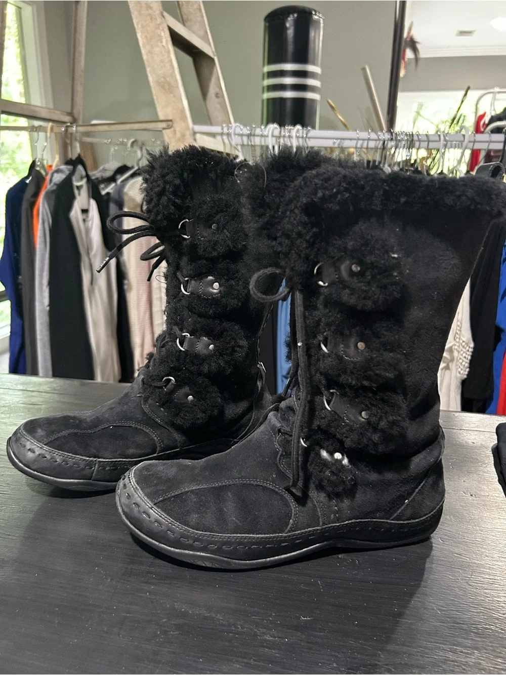 The North Face faux fur